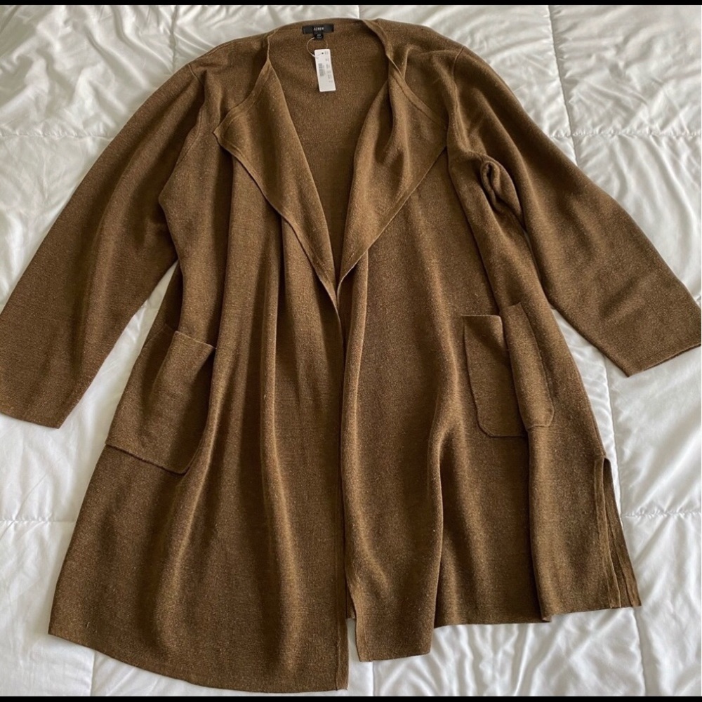 J.Crew Juliette Collarless Sweater-Blazer